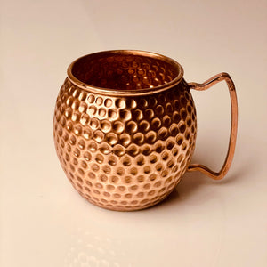 Open image in slideshow, Deep Hammered Copper Mug
