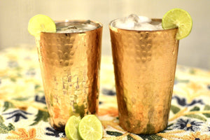 Open image in slideshow, Premium Copper Glass/Tumbler (Set of Two) - Capacity (450ml) - Needs Store
